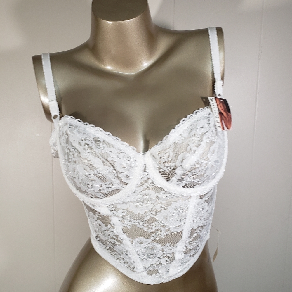 Vintage honors intimates lace bra corset NOS